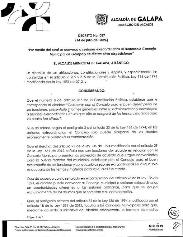 DECRETO 087